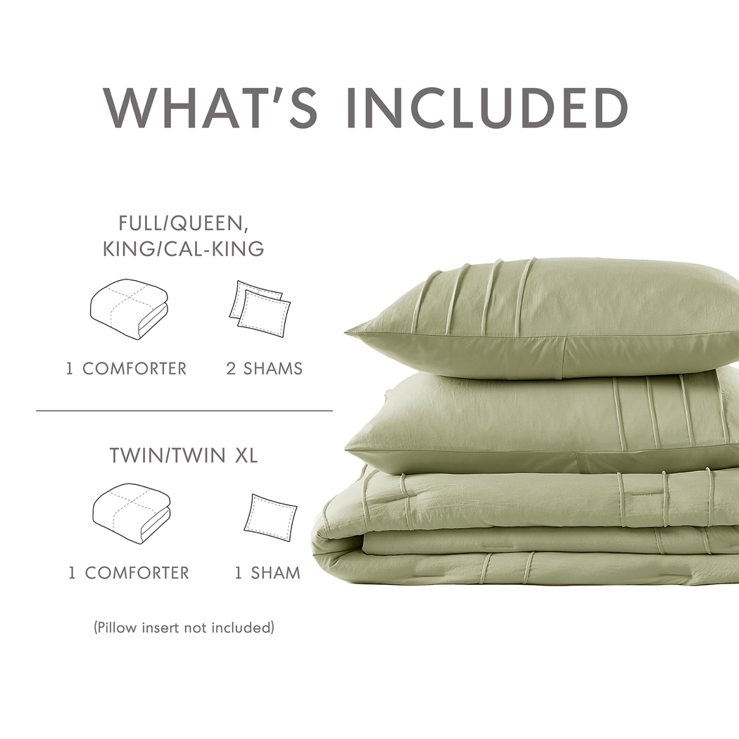 Hanleyea Sage Green Queen 3 Pc Comforter Set - Thumbnail - Image 11