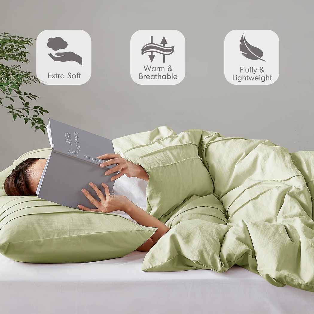 Hanleyea Sage Green Queen 3 Pc Comforter Set - Thumbnail - Image 14