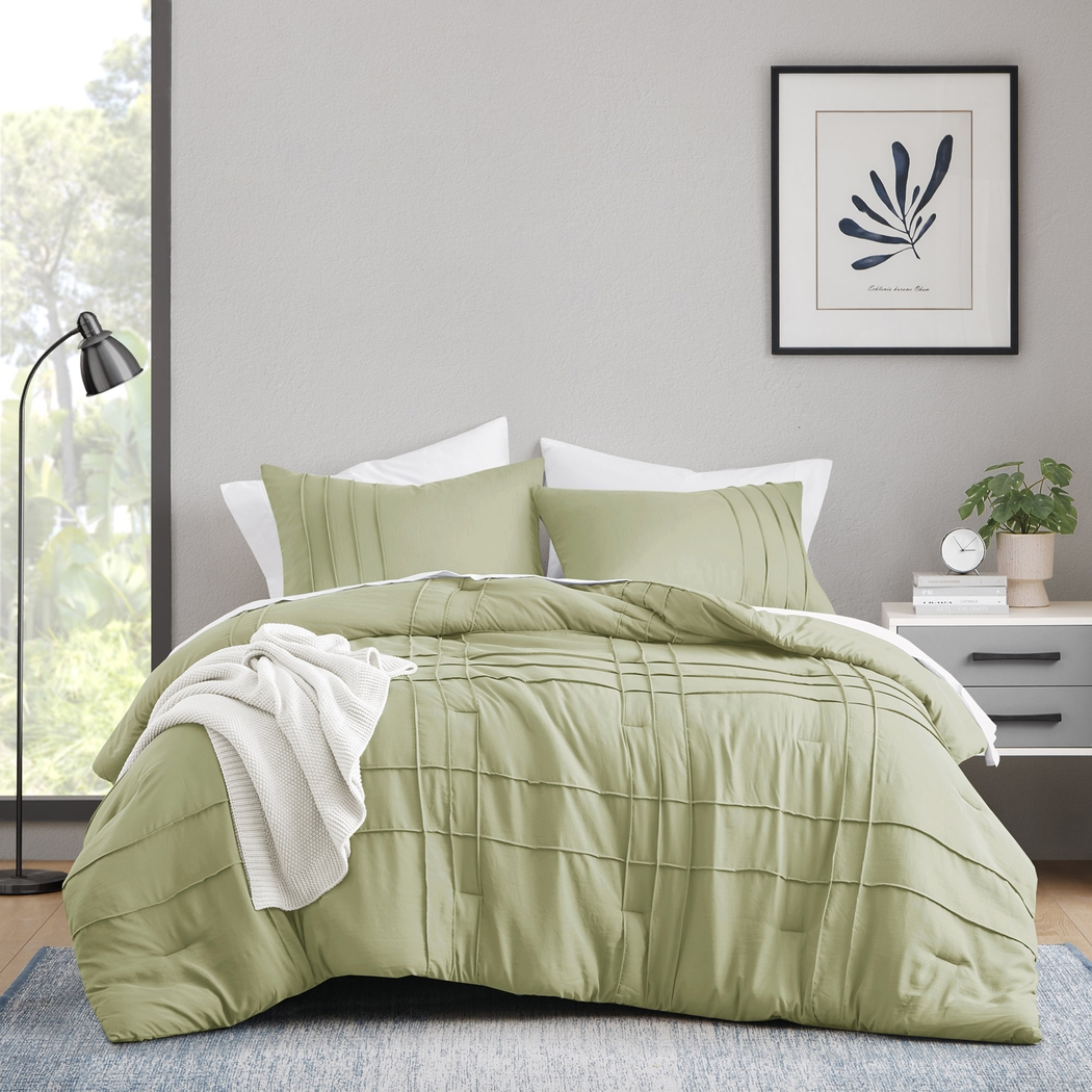 Hanleyea Sage Green Queen 3 Pc Comforter Set - Thumbnail - Image 3