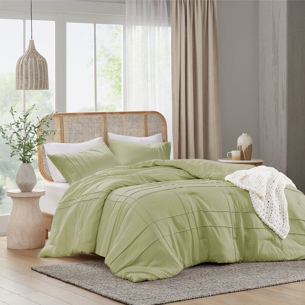 Hanleyea Sage Green Queen 3 Pc Comforter Set - Thumbnail - Image 6