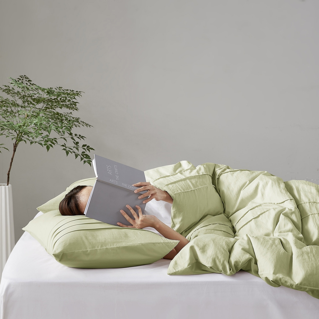 Hanleyea Sage Green Queen 3 Pc Comforter Set - Thumbnail - Image 8