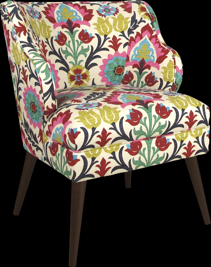 Hannah Floral Accent Chair - Thumbnail - Image 1