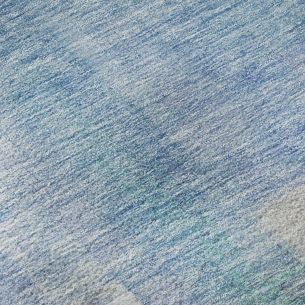 Hanne Blue 5' x 8' Machine Washable Rug - Thumbnail - Image 3