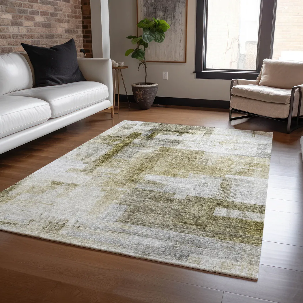 Hanne Brown 5' x 8' Machine Washable Rug - Thumbnail - Image 2