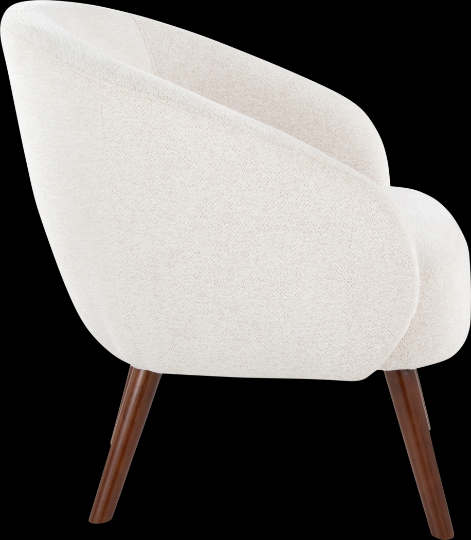 Hannuh Cream Accent Chair - Thumbnail - Image 4