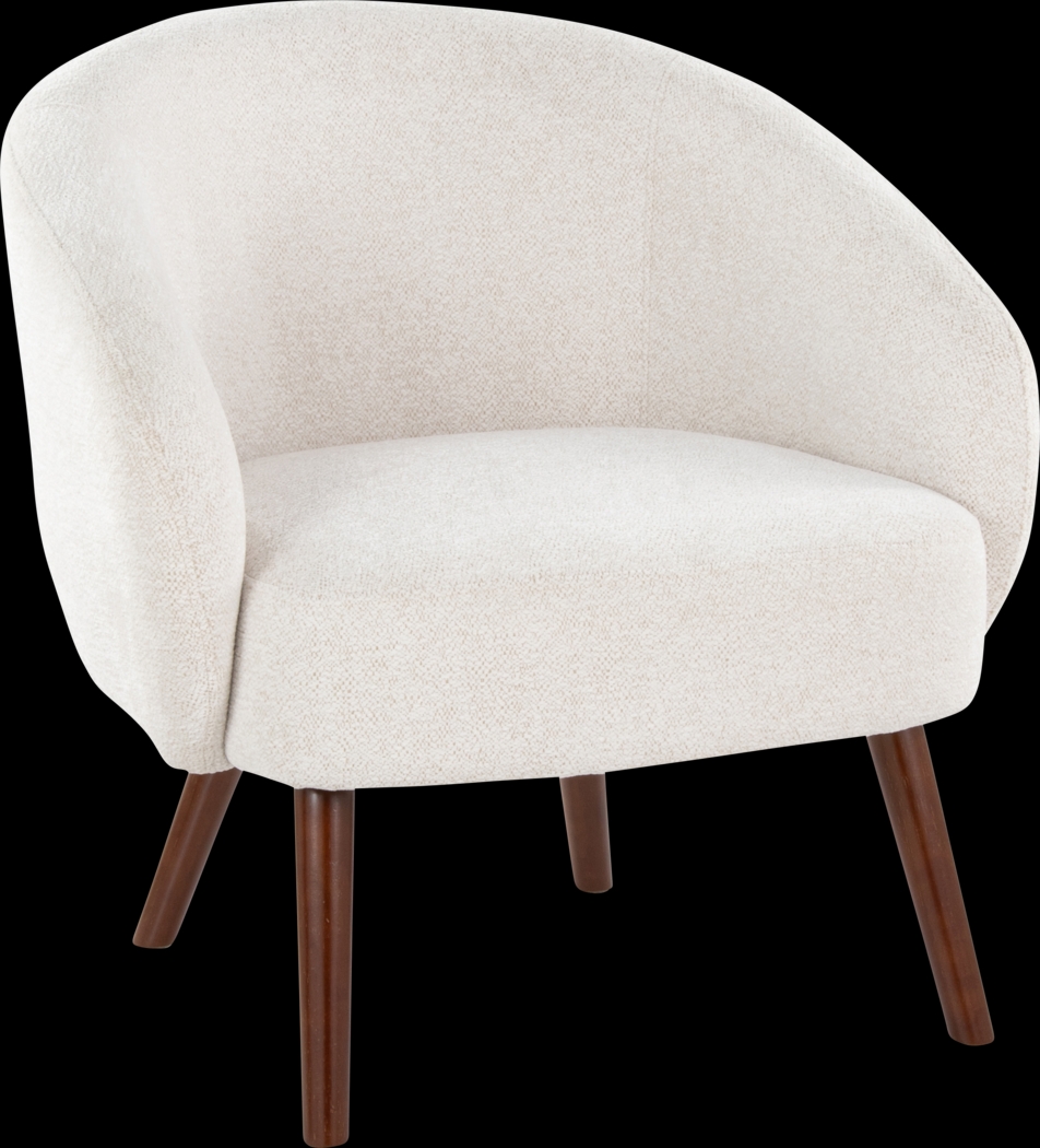 Hannuh Cream Accent Chair - Thumbnail - Image 1