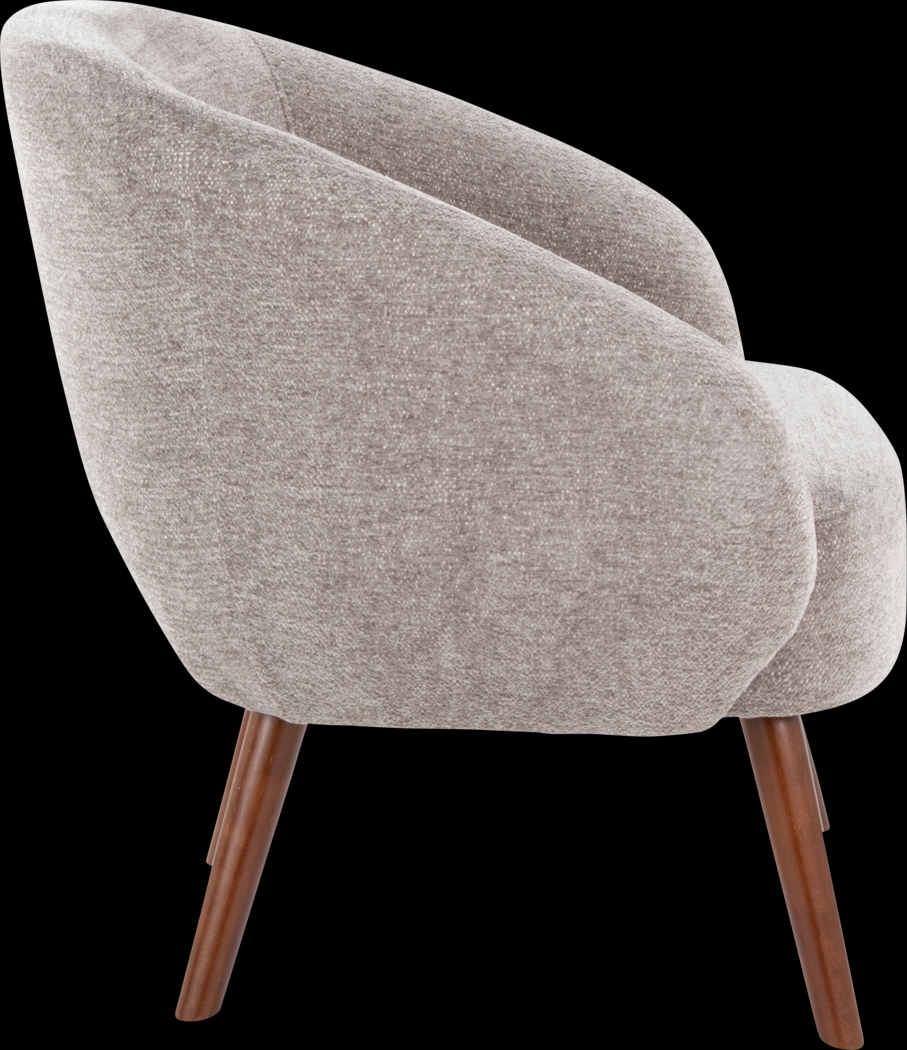 Hannuh Gray Accent Chair - Thumbnail - Image 4