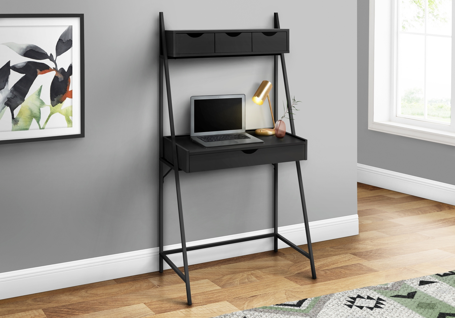 Hanoverway Black Desk - Thumbnail - Image 2