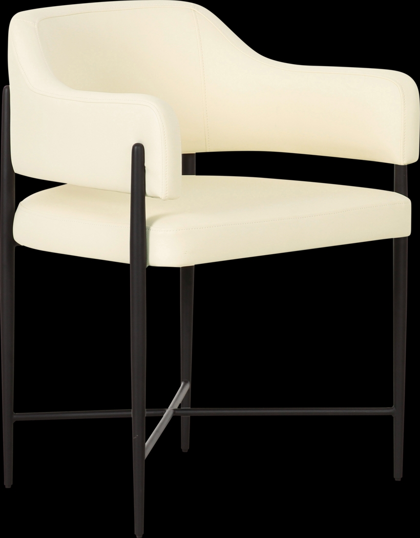 Hansomcab II Cream Arm Chair - Thumbnail - Image 1