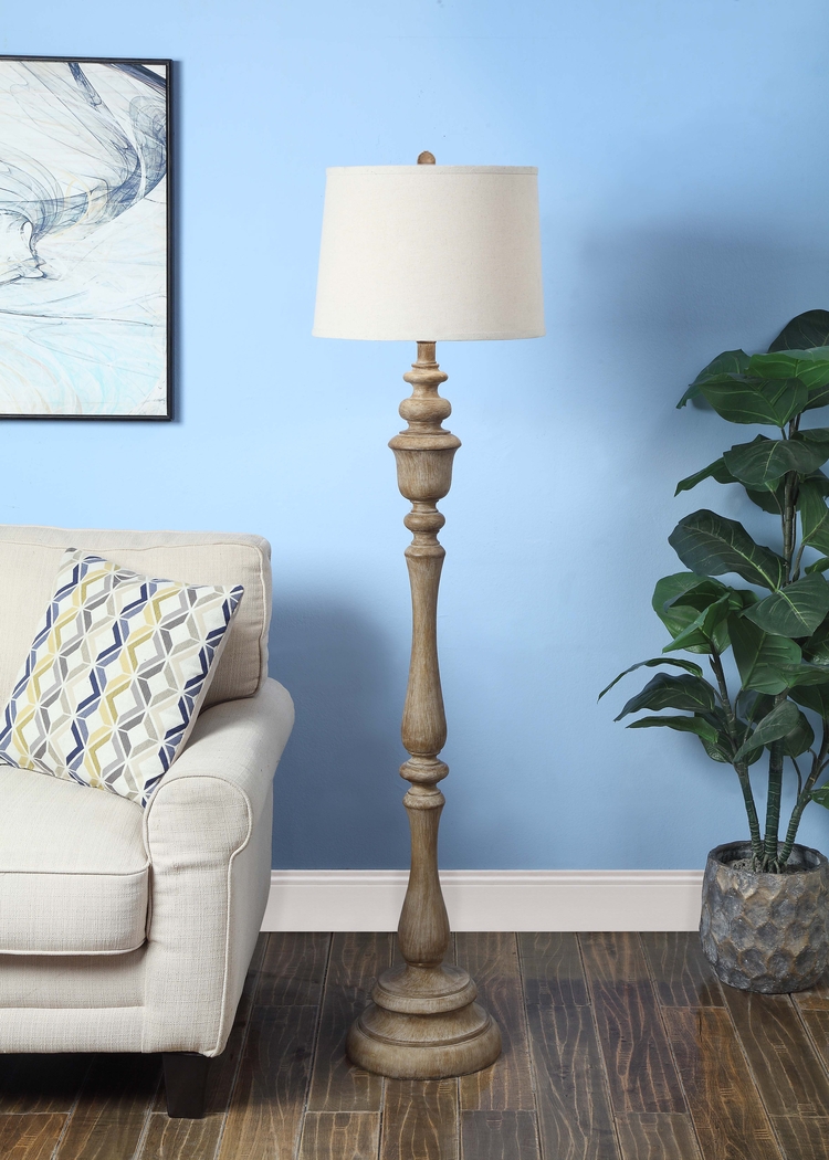 Hanson Heights Brown Floor Lamp - Thumbnail - Image 2