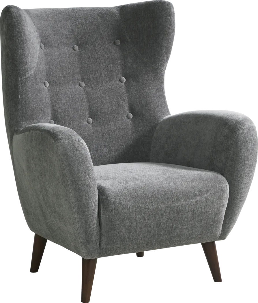 Happner Gray Accent Chair - Thumbnail - Image 1