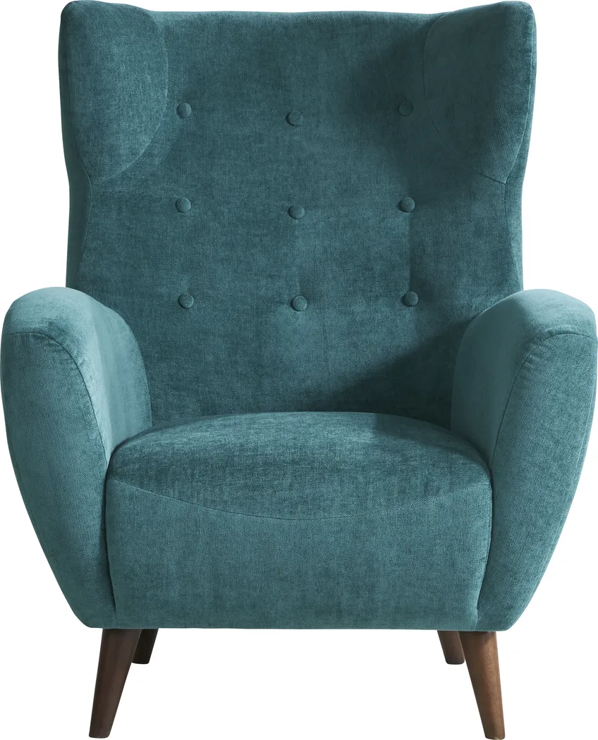 Happner Green Accent Chair - Thumbnail - Image 2