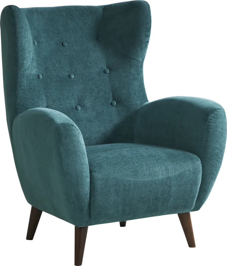 Happner Green Accent Chair - Thumbnail - Image 1