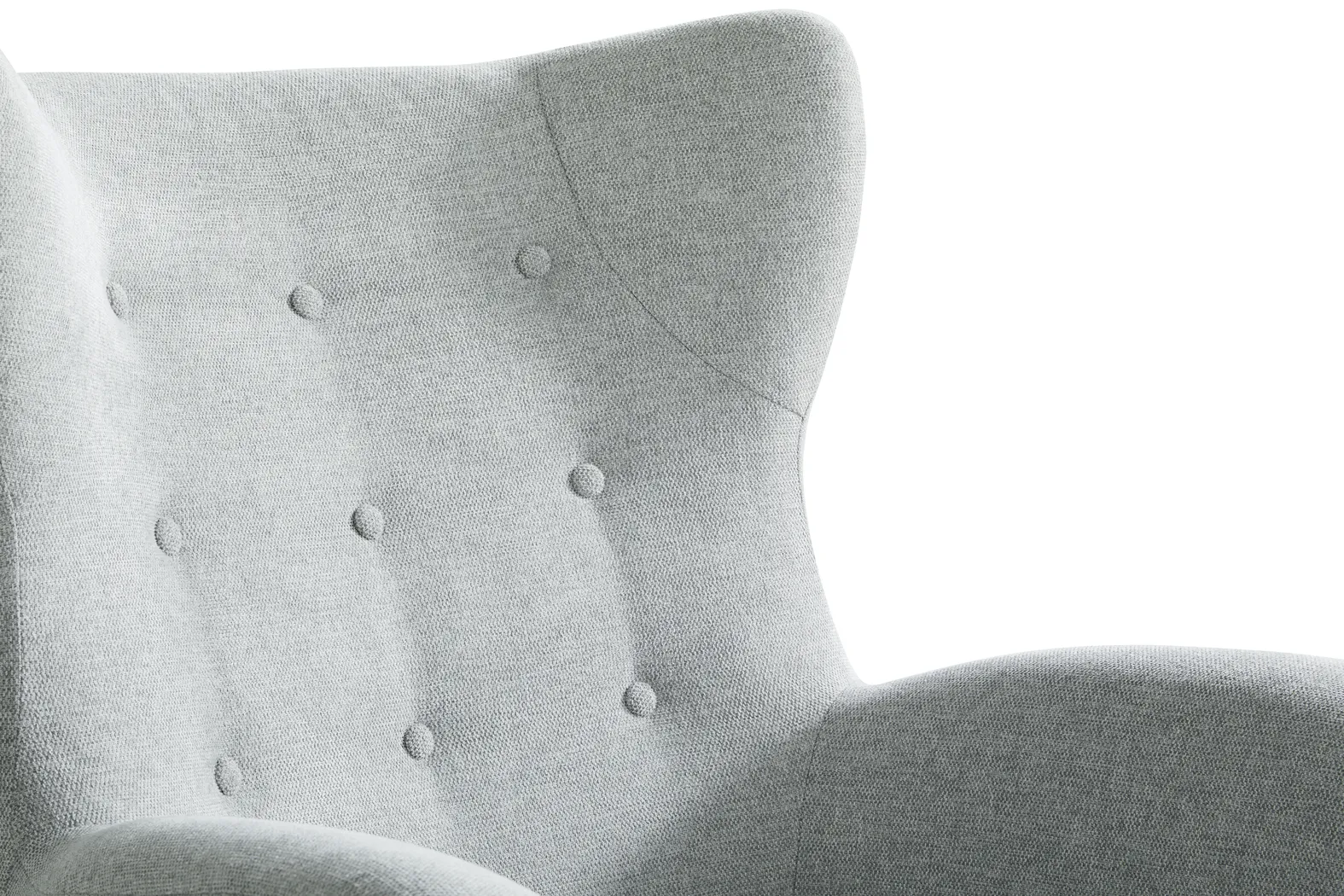 Happner Light Gray Accent Chair - Thumbnail - Image 3