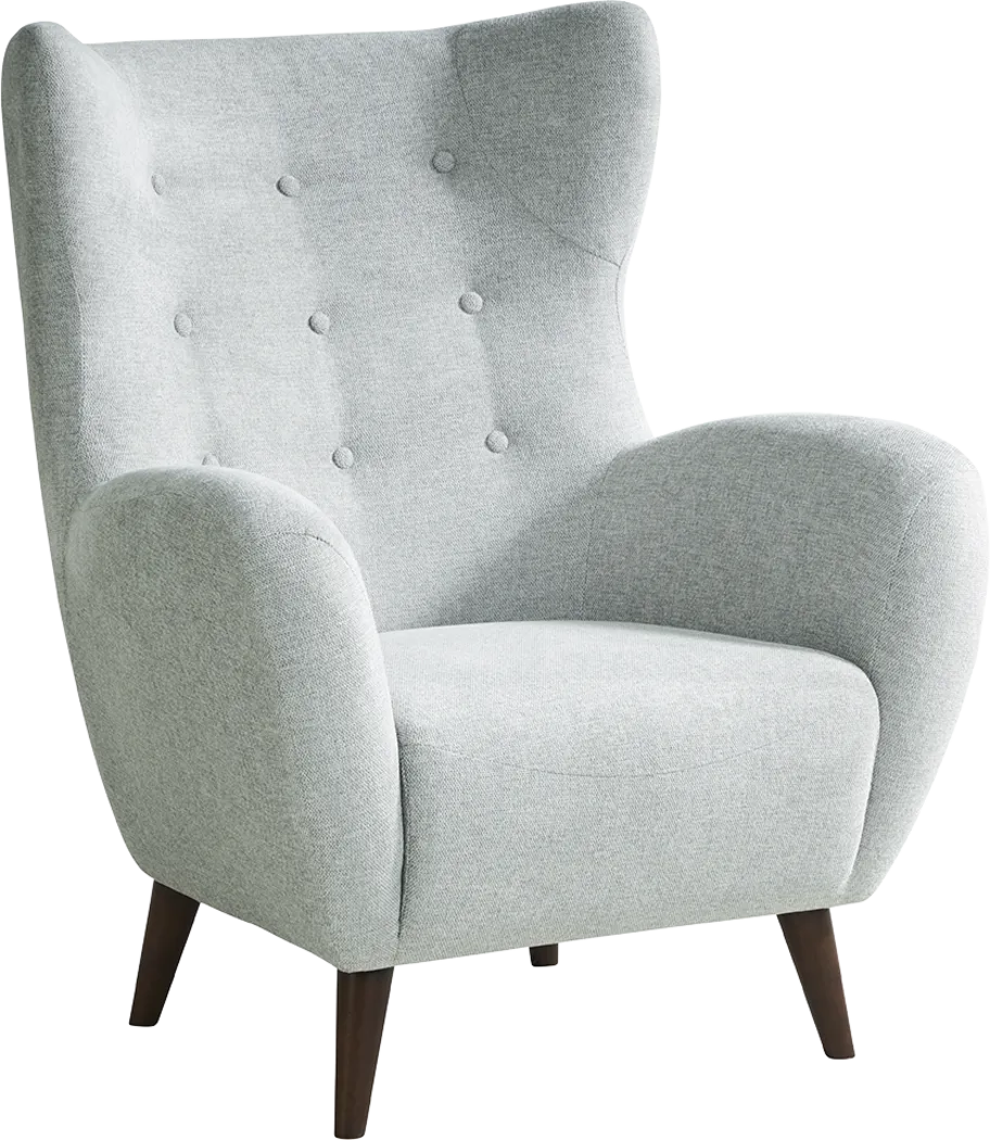 Happner Light Gray Accent Chair - Thumbnail - Image 1