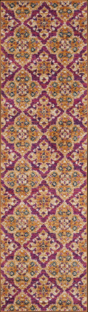 Harbor Terrace Fuchsia 2'3 x 8' Runner Rug - Thumbnail - Image 1