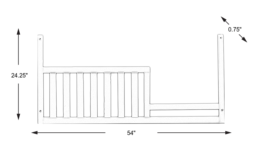 Dimension Image. Please refer to the Dimension Tab on this page for dimension details.