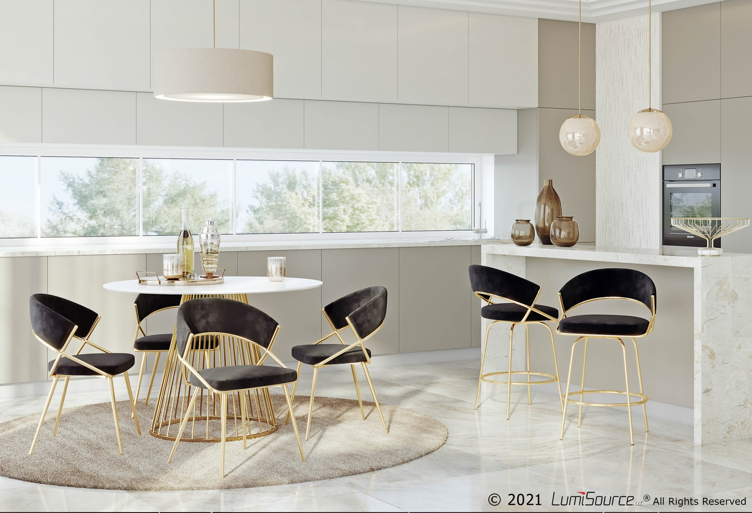 Harborson Black Counter Height Stool, Set of 2 - Thumbnail - Image 11