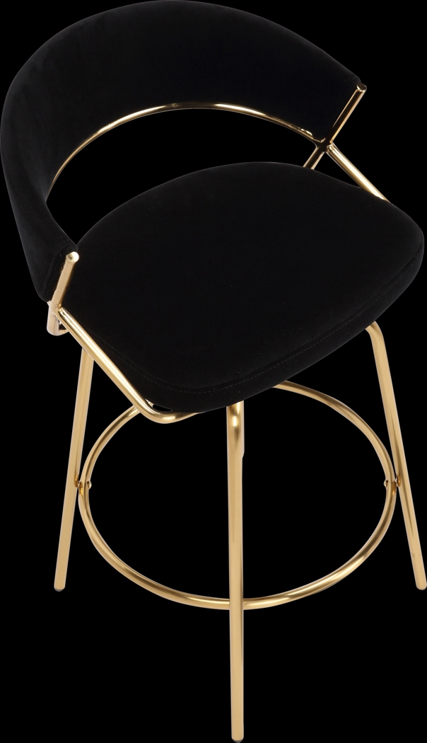 Harborson Black Counter Height Stool, Set of 2 - Thumbnail - Image 4