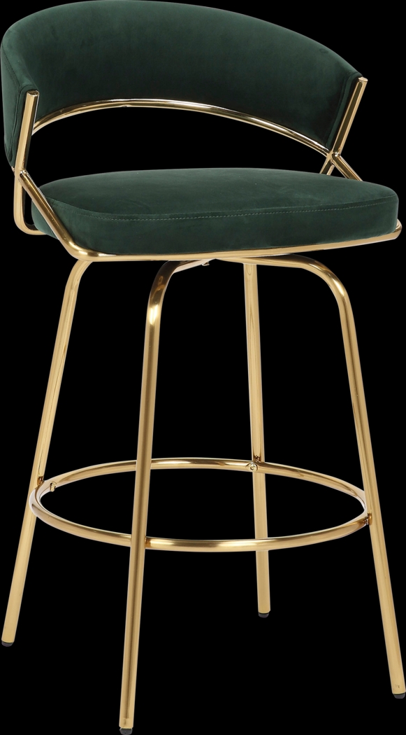 Harborson Green Counter Height Stool, Set of 2 - Thumbnail - Image 3