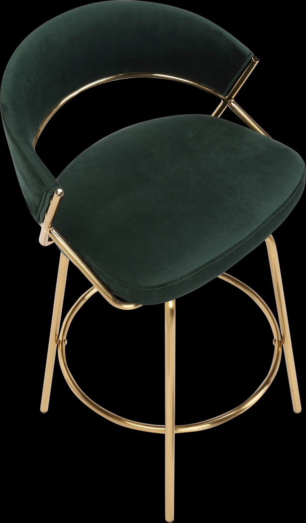 Harborson Green Counter Height Stool, Set of 2 - Thumbnail - Image 4