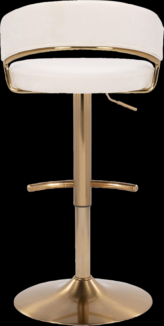 Harborson II Cream Adjustable Swivel Barstool, Set of 2 - Thumbnail - Image 10