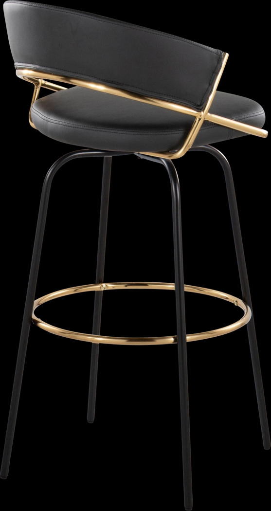 Harborson III Black Barstool, Set of 2 - Thumbnail - Image 8