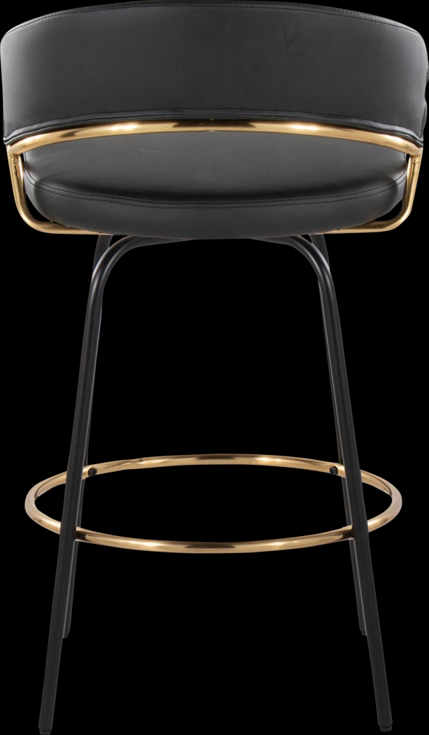 Harborson III Black Counter Height Stool, Set of 2 - Thumbnail - Image 11