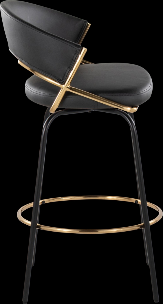 Harborson III Black Counter Height Stool, Set of 2 - Thumbnail - Image 9