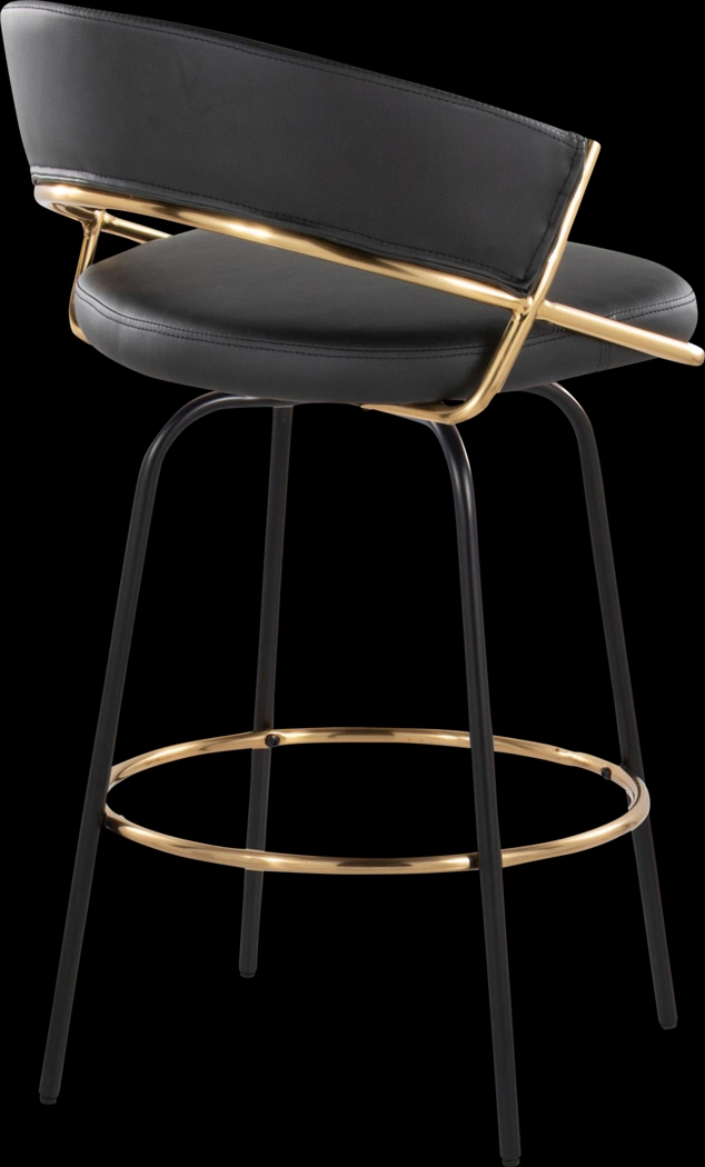 Harborson III Black Counter Height Stool, Set of 2 - Thumbnail - Image 10