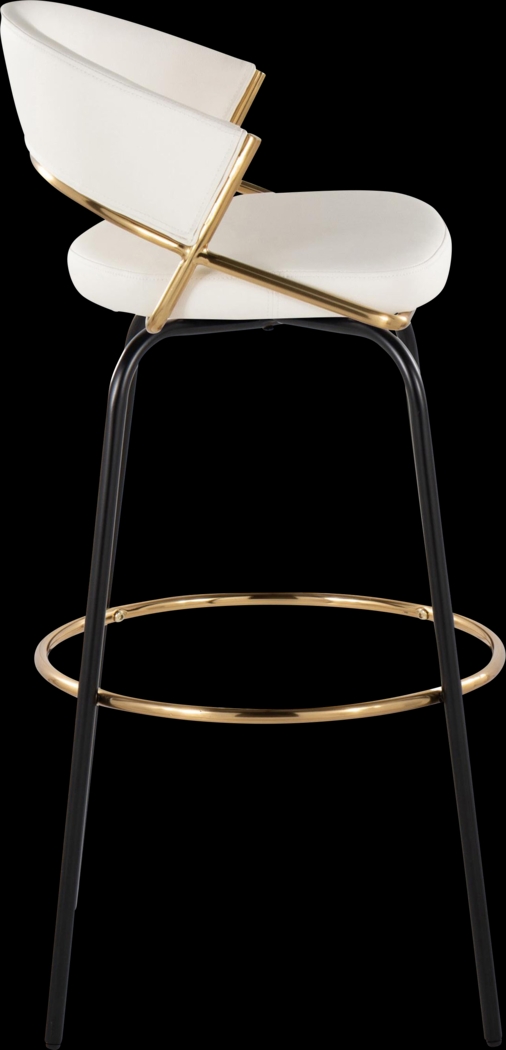 Harborson III White Barstool, Set of 2 - Thumbnail - Image 7