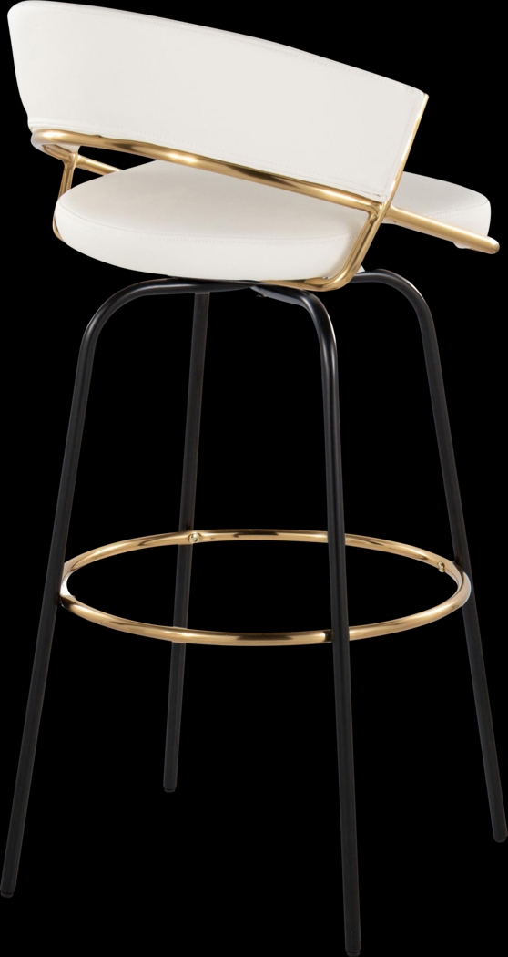 Harborson III White Barstool, Set of 2 - Thumbnail - Image 8