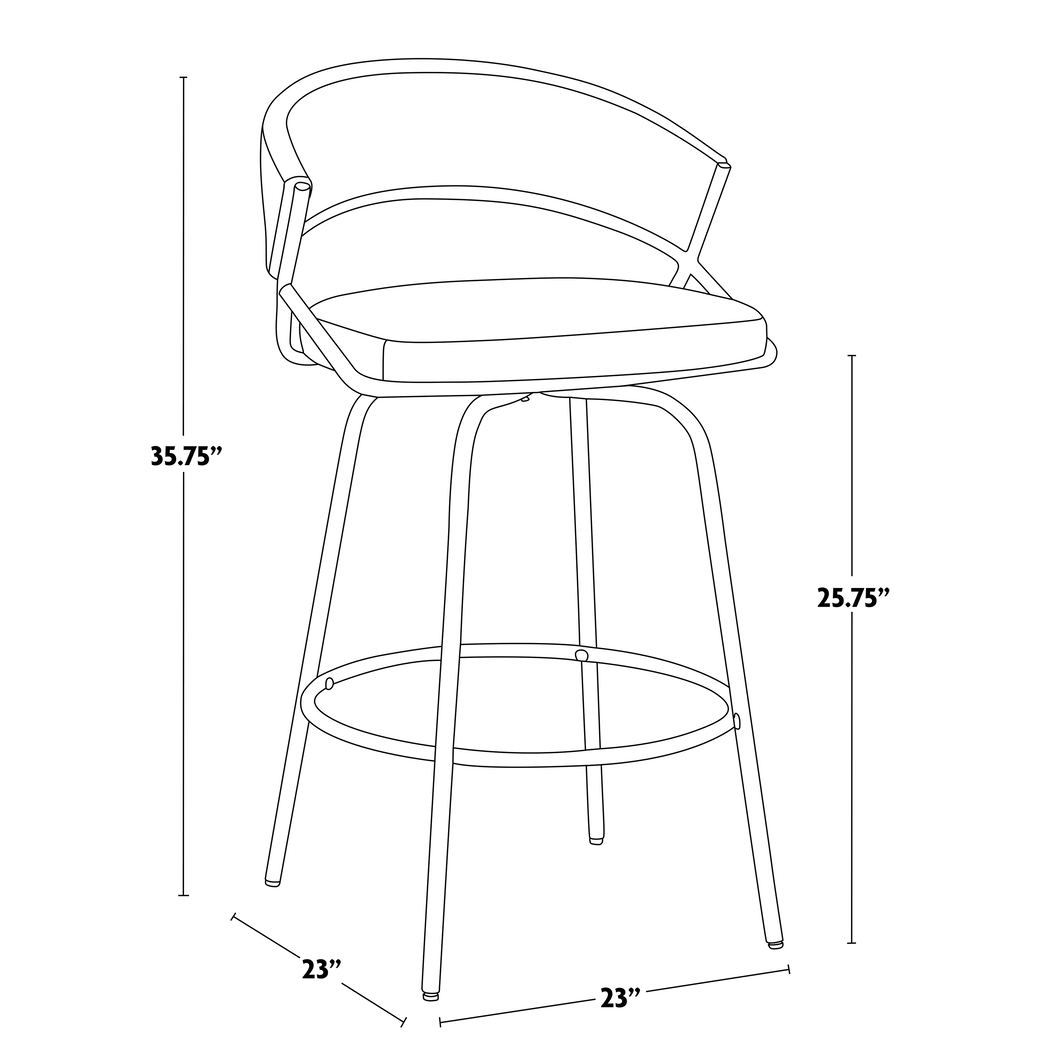 Harborson III White Counter Height Stool, Set of 2 - Thumbnail - Image 14