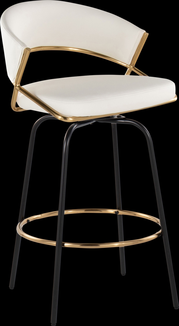 Harborson III White Counter Height Stool, Set of 2 - Thumbnail - Image 8