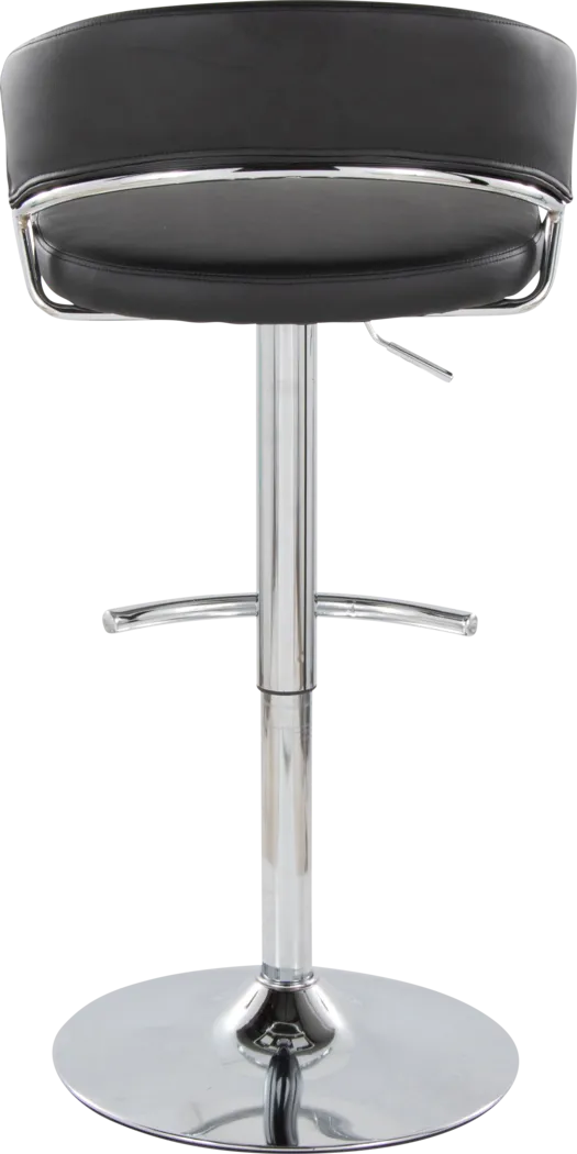 Harborson V Black Adjustable Swivel Barstool, Set of 2 - Thumbnail - Image 9