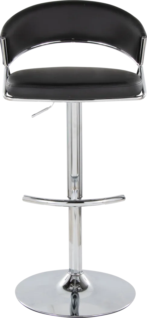 Harborson V Black Adjustable Swivel Barstool, Set of 2 - Thumbnail - Image 10