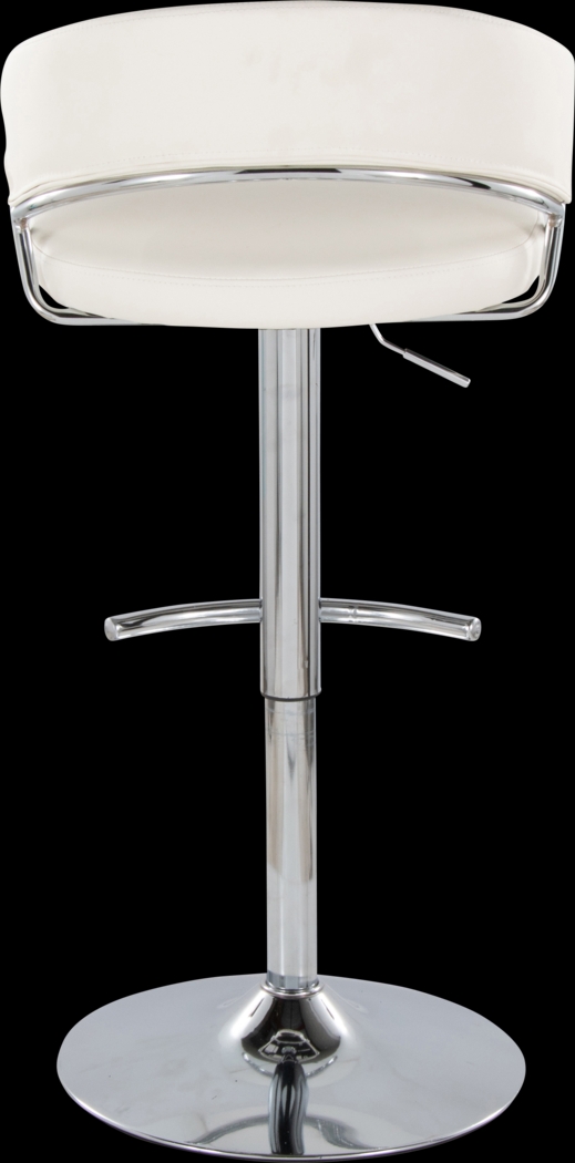 Harborson V White Adjustable Swivel Barstool, Set of 2 - Thumbnail - Image 9