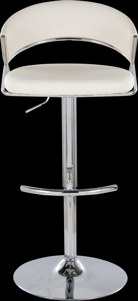 Harborson V White Adjustable Swivel Barstool, Set of 2 - Thumbnail - Image 10