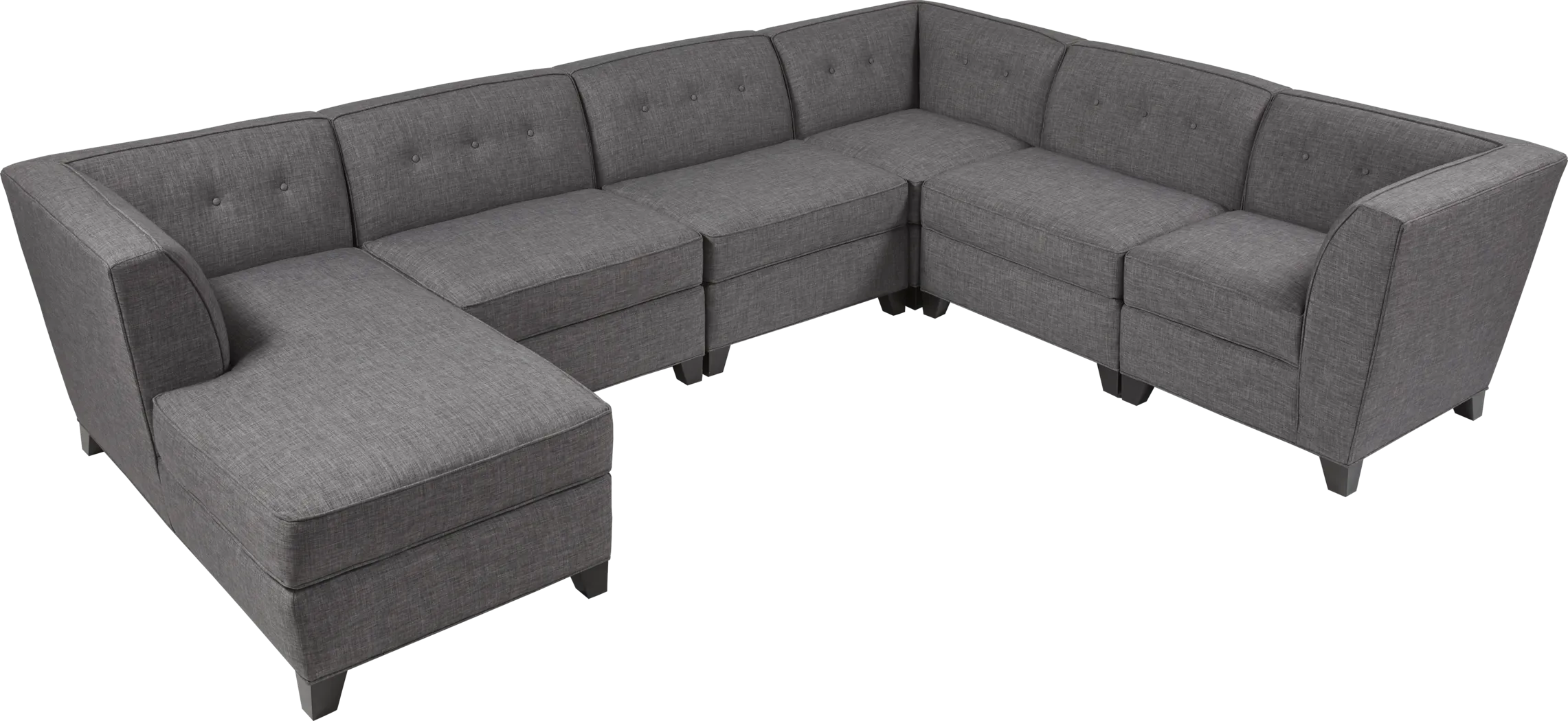 Harbour City San Marino Dark Gray 6 Pc Sectional - Thumbnail - Image 2