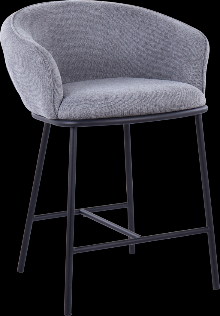 Harcort Gray Counter Height Stool, Set of 2 - Thumbnail - Image 3