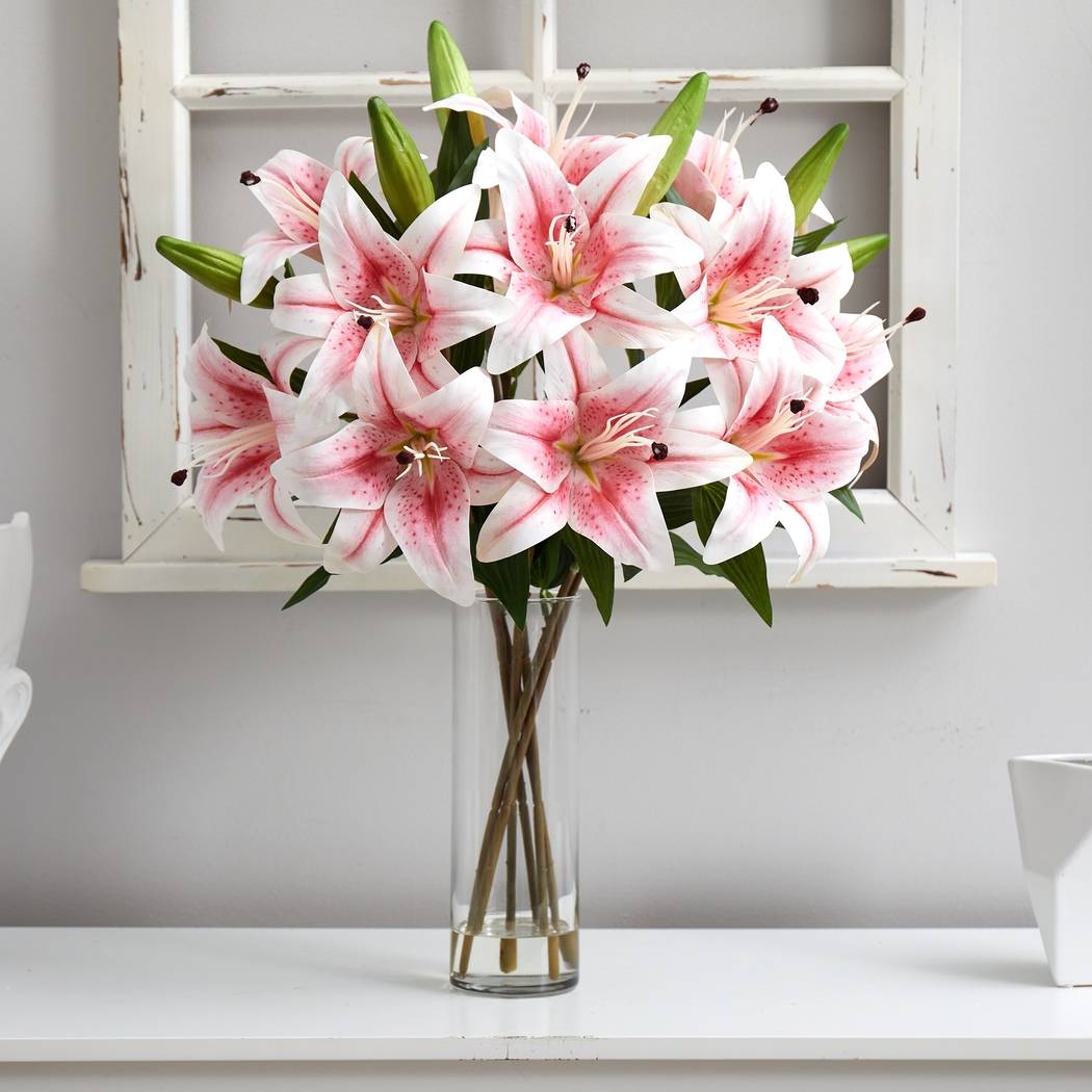 Harcross Pink Floral Arrangement with Vase - Thumbnail - Image 3