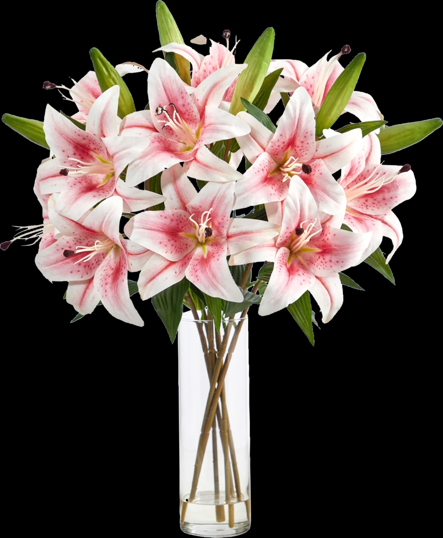 Harcross Pink Floral Arrangement with Vase - Thumbnail - Image 1