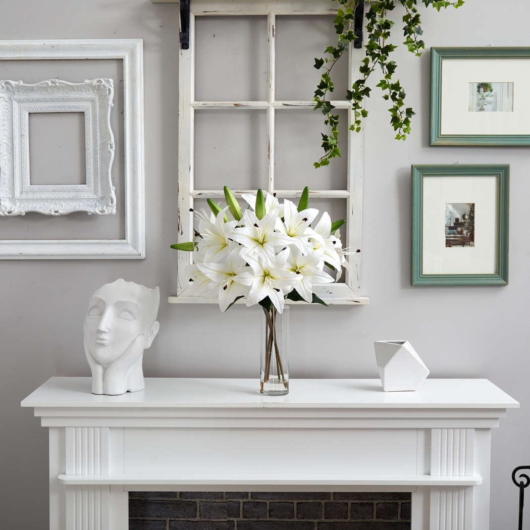 Harcross White Floral Arrangement with Vase - Thumbnail - Image 2