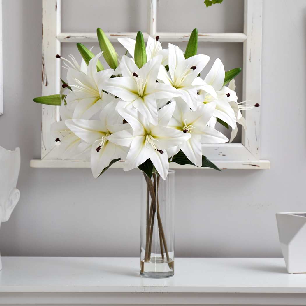Harcross White Floral Arrangement with Vase - Thumbnail - Image 3
