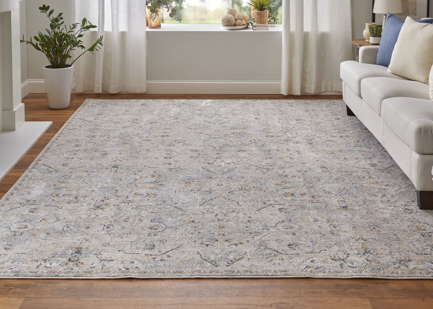 Hardara Ivory 6'7 x 9'6 Rug - Thumbnail - Image 2