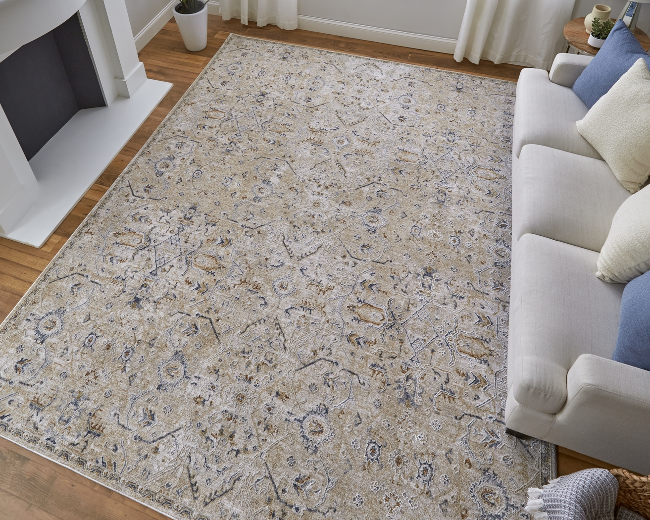 Hardara Taupe 7'10 x 10'3 Rug - Thumbnail - Image 4
