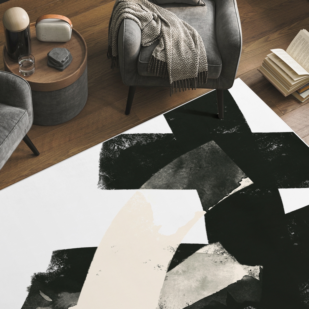 Hardash Black 5' x 7'7 Rug - Thumbnail - Image 3