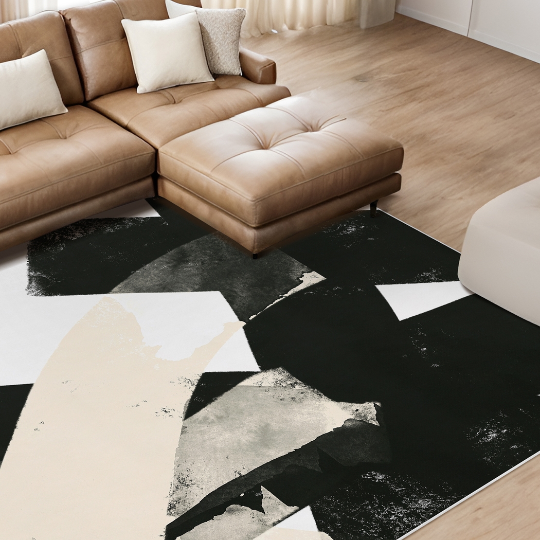 Hardash Black 7'7 x 10'5 Rug - Thumbnail - Image 3