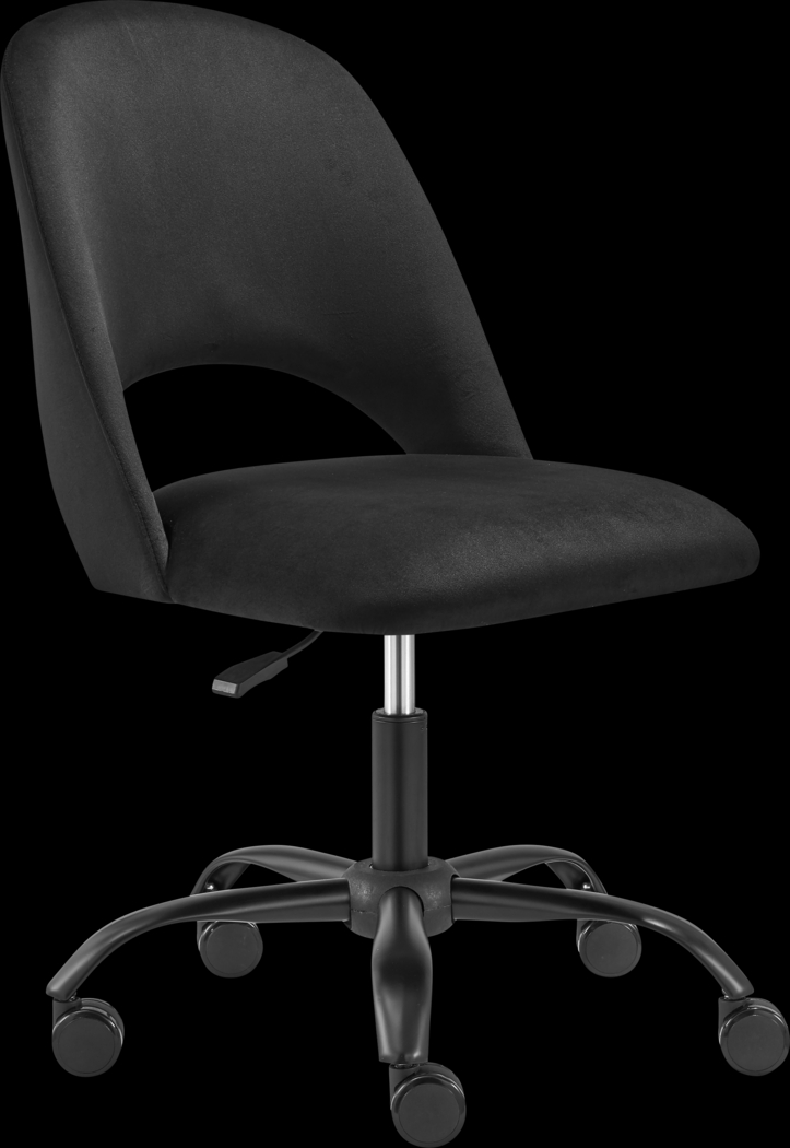 Hardesty Black Office Chair - Thumbnail - Image 2