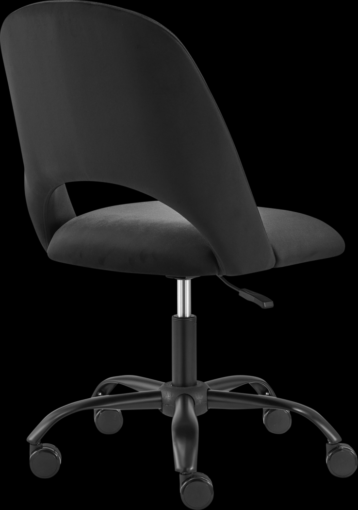 Hardesty Black Office Chair - Thumbnail - Image 4